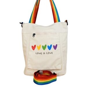 MOST WANTED Double Handle Tote Bag wRemovable Strap